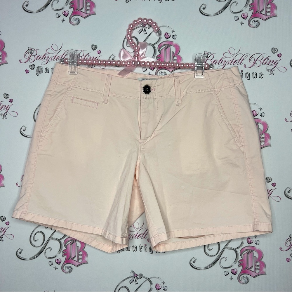 Old navy baby pink bubblegum shorts adorable longer style on the legs cargos